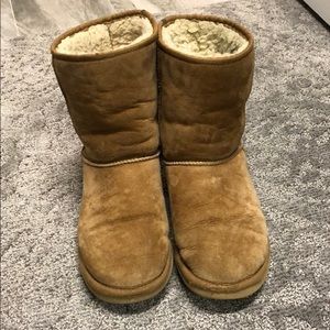 Women’s Ugg Boots, Classic Short Chestnut Suede 10